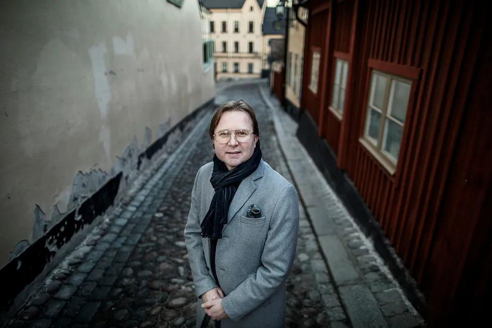 Nordmannen Alexander Børve står bak en app på mobil som kan avsløre hudkreft. Foto: Axel Öberg
