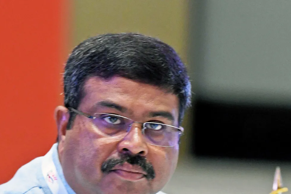 In the driving seat: India's Minister of Petroleum & Natural Gas Dharmendra Pradhan