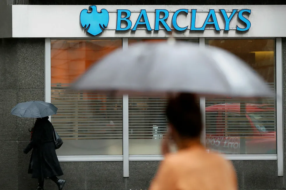 Barclays på en kvartalsvis økonomisk vekst i eurosonen på 0,4 prosent i tredje kvartal. Foto: Reuters Photographer/Reuters/NTB scanpix