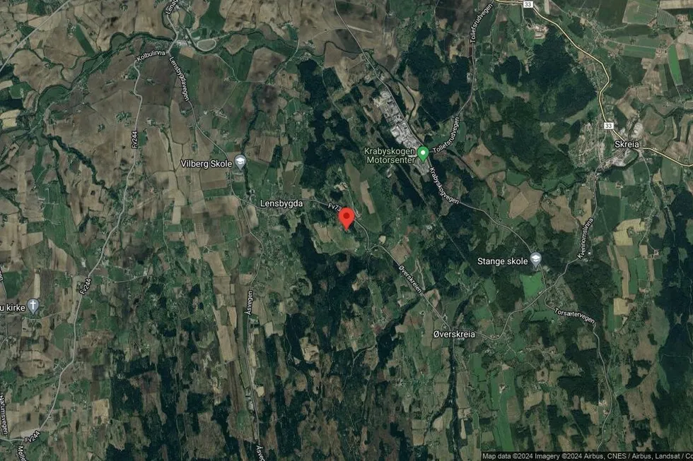 Området rundt Trudvangvegen 46, Østre Toten, Innlandet