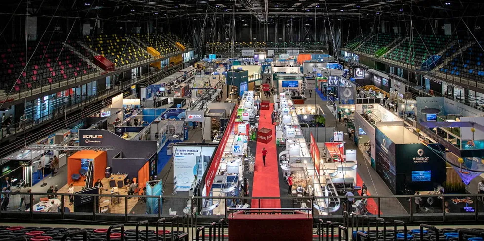 Stavanger får en ny stor havbruksmesse neste år. Her fra Norges største havbruksmesse i Trondheim, Aqua Nor.