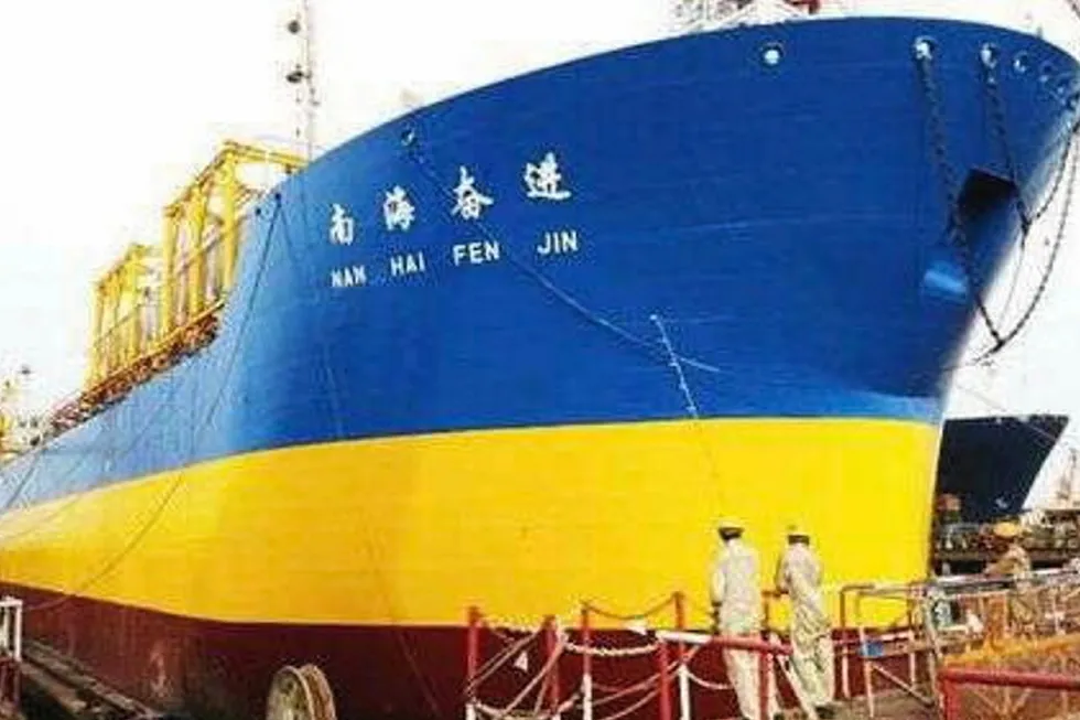 Redeployment: the Nanhai Fenjin is to be relocated from the Beibu Gulf to the Pearl River Mouth basin of the South China Sea