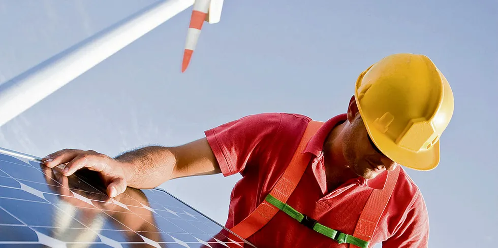 Renewables can offer jobs while fighting climate change.
