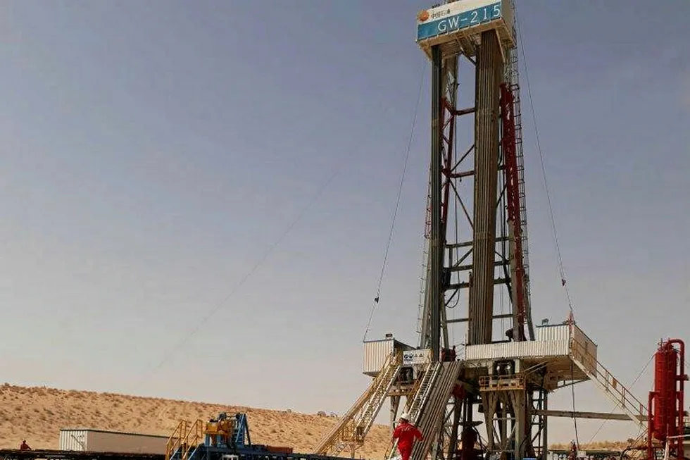 Centre stage: oil from Savannah Petroleum's Amdigh 1 well in Niger