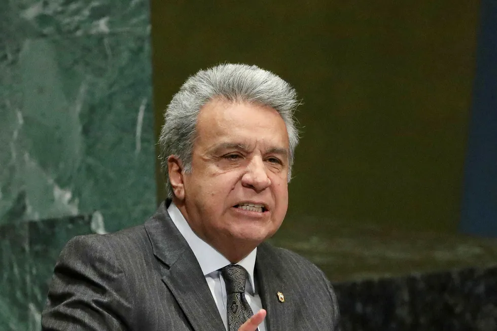 Ecuador's President Lenin Moreno Garces