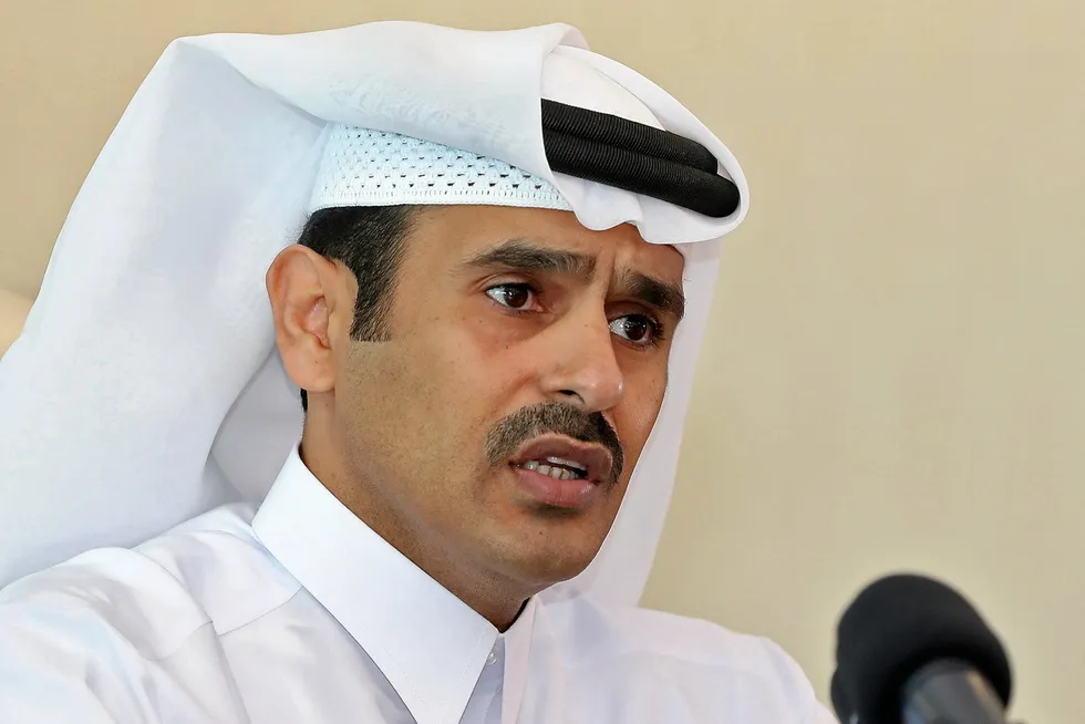 Project progress: chief executive of Qatar Petroleum, Saad Sherida al Kaabi