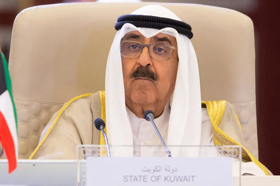 Kuwaiti Emir Mishal Al-Ahmad Al-Jaber Al-Sabah.