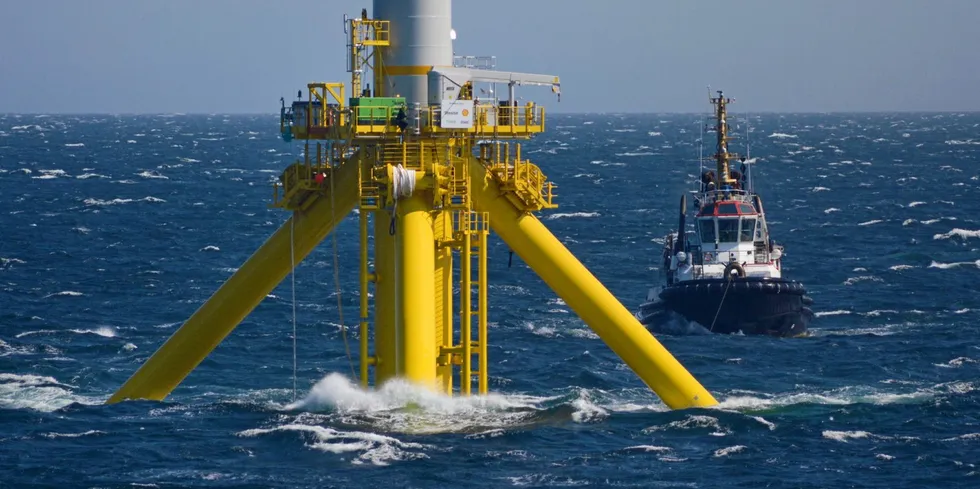 The Stiesdal TetraSpar floating demonstrator is currently being trialled off Norway as the nation looks to spur deepwater wind power.