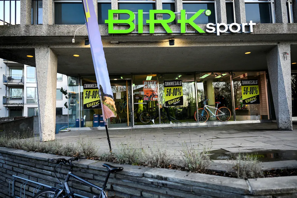 Birk Sport gikk onsdag konkurs med en gjeld på litt over 50 millioner kroner. Her er Birk Sports butikk på Torshov i Oslo.