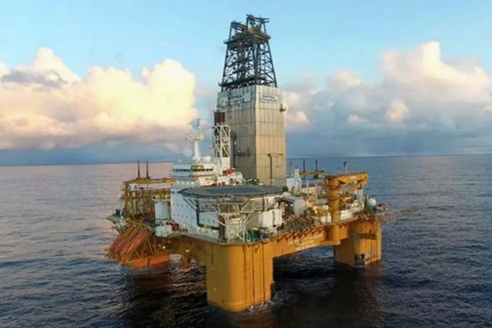 Dry well: Lundin used the semi-submersible Deepsea Stavanger to drill its latest North Sea wildcat