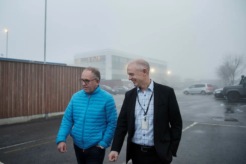 IKM-gründer Ståle Kyllingstad, til høyre, selger fire eiendommer til et selskapet han eier sammen med entreprenør Olav Stangeland. Foto: Marie von Krogh