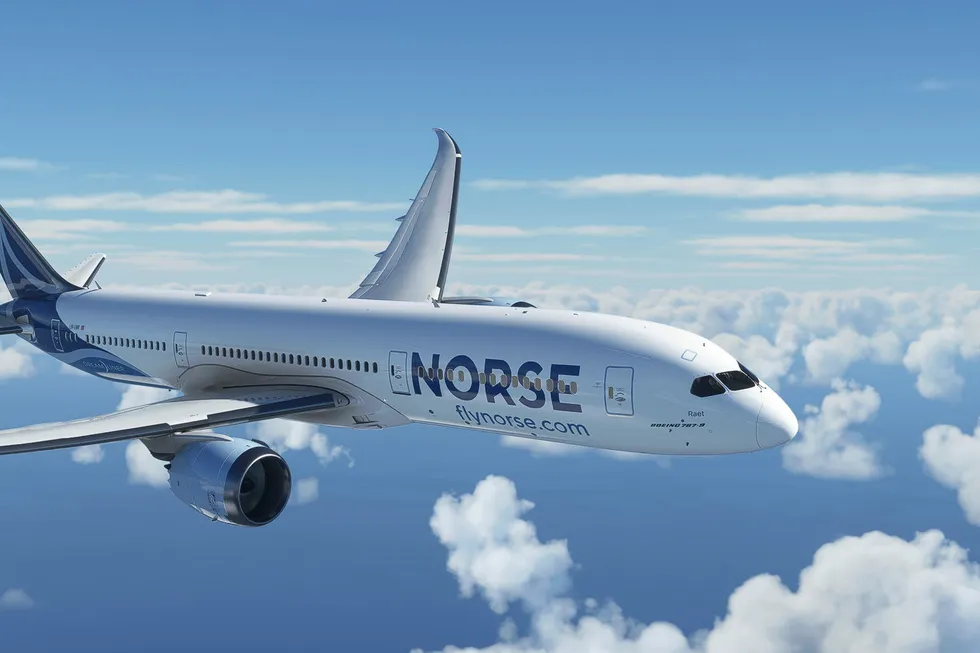 Norse Atlantic tar sikte på å kapre store markedsandeler i flymarkedet. Her er selskapets Dreamliner Boeing 787.