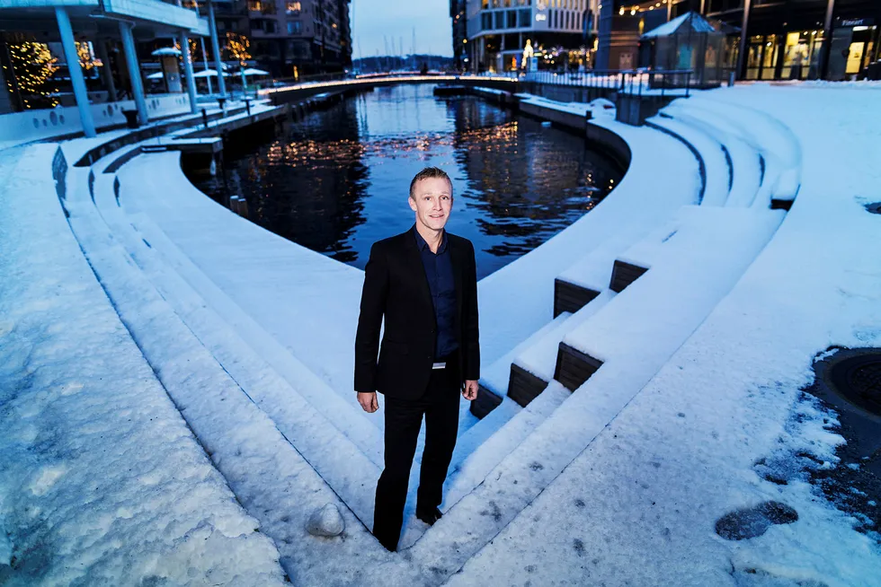 Martin Mølsæter i fondet First Generator investerte 18 millioner kroner mens nedturen herjet Oslo Børs i forrige uke. Foto: Per Thrana
