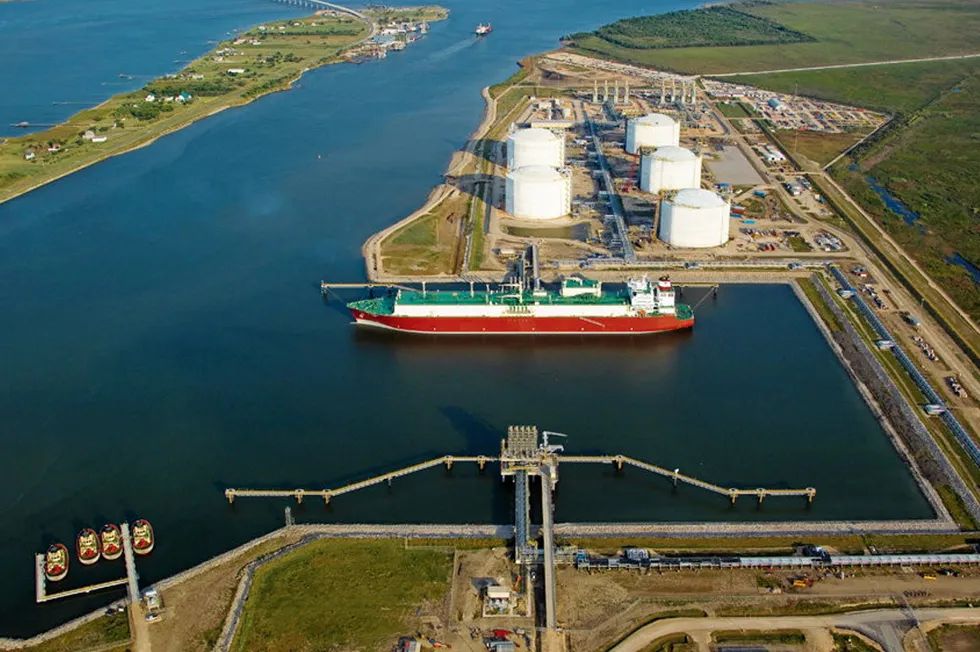 The upcoming Golden Pass LNG export facility in the US.