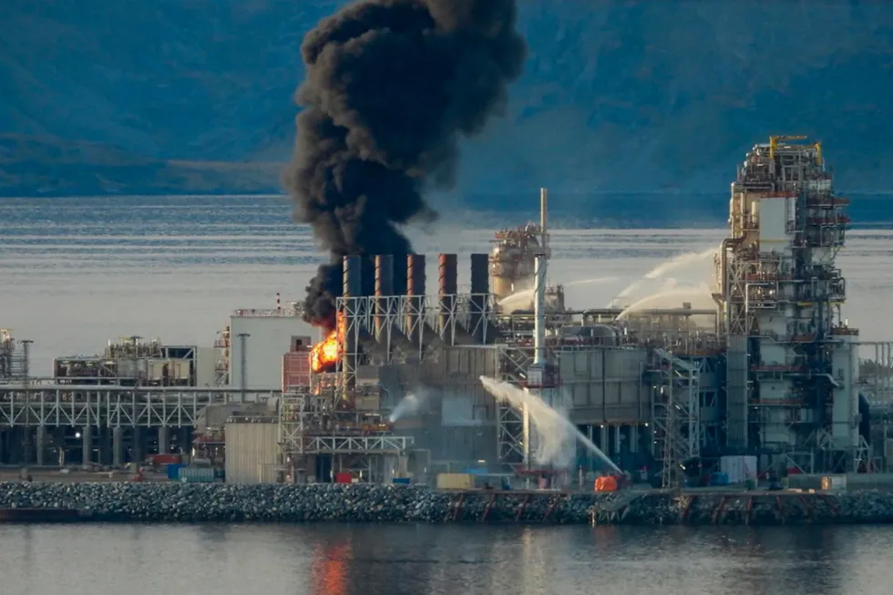 Flashback: the September 2020 blaze at Equinor's Hammerfest LNG facility in Melkoya, Norway
