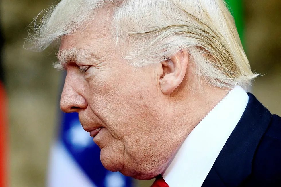 USAs president Donald Trump er nå under personlig etterforskning i Russland-sakene. Han kaller beskyldningene «falske» og mener han er offer for «den verste heksejakten i amerikansk politisk historie». Foto: Dylan Martinez/Reuters/NTB scanpix