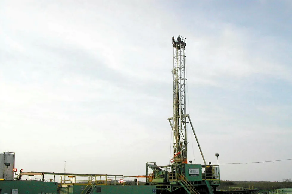 Critical component: a Pemex rig in the Burgos basin