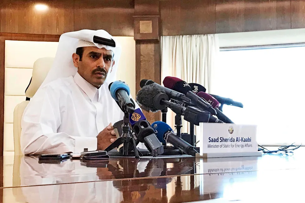 Thanking partners: Qatar Petroleum chief executive Saad Sherida al Kaabi thanked ExxonMobil, Total, Marubeni and Mitsui for their participation in the QG1 joint venture since 1984