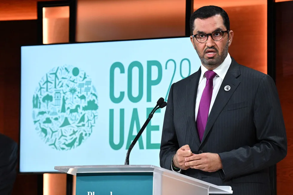COP28 president and Adnoc chief executive Sultan Ahmed Al Jaber.