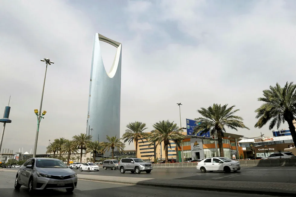 Centre point: the Kingdom Centre Tower in Riyadh, Saudi Arabia