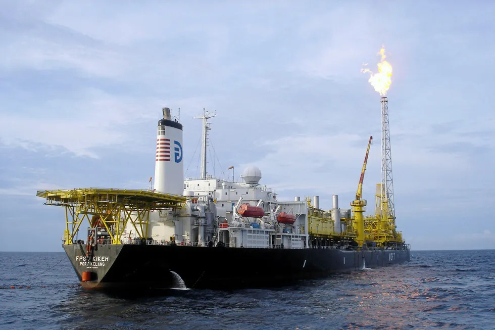 Neighbour: a pipeline tied in to the Kikeh FPSO's Labuan link features in Petronas Carigali's Limbayong plans