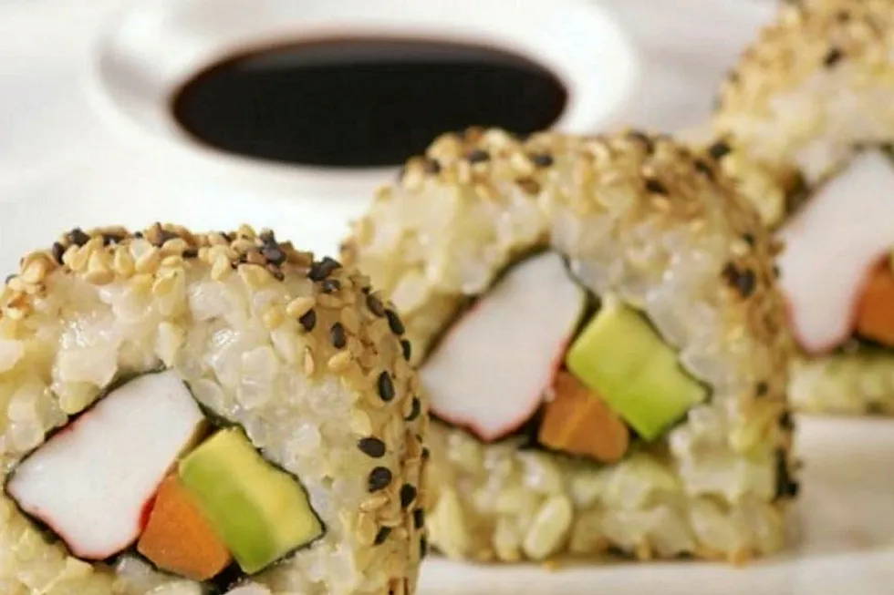 Fuji Food Products California sushi roll.