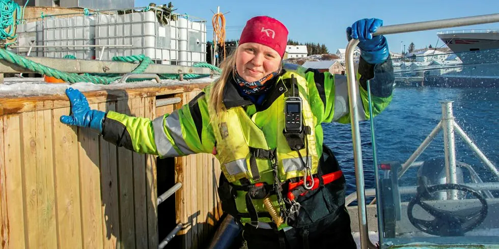 Julie Andréa Nordskag fikk en kald start på arbeidslivet, men det har ikke skremt henne fra å satse på havbruk.