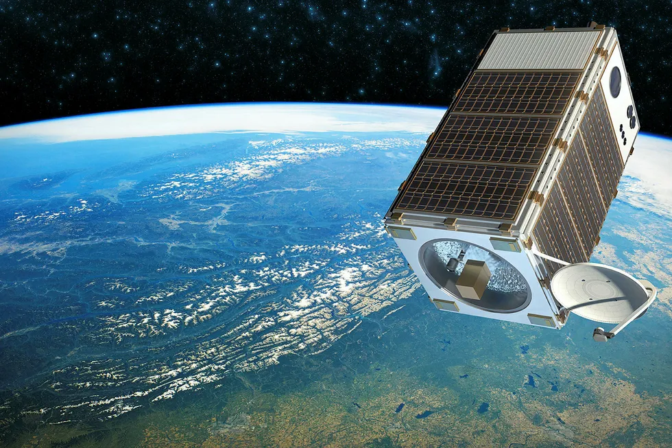 Looking ahead: rendering of the MethaneSAT satellite project spearheaded by the Environmental Defense Fund