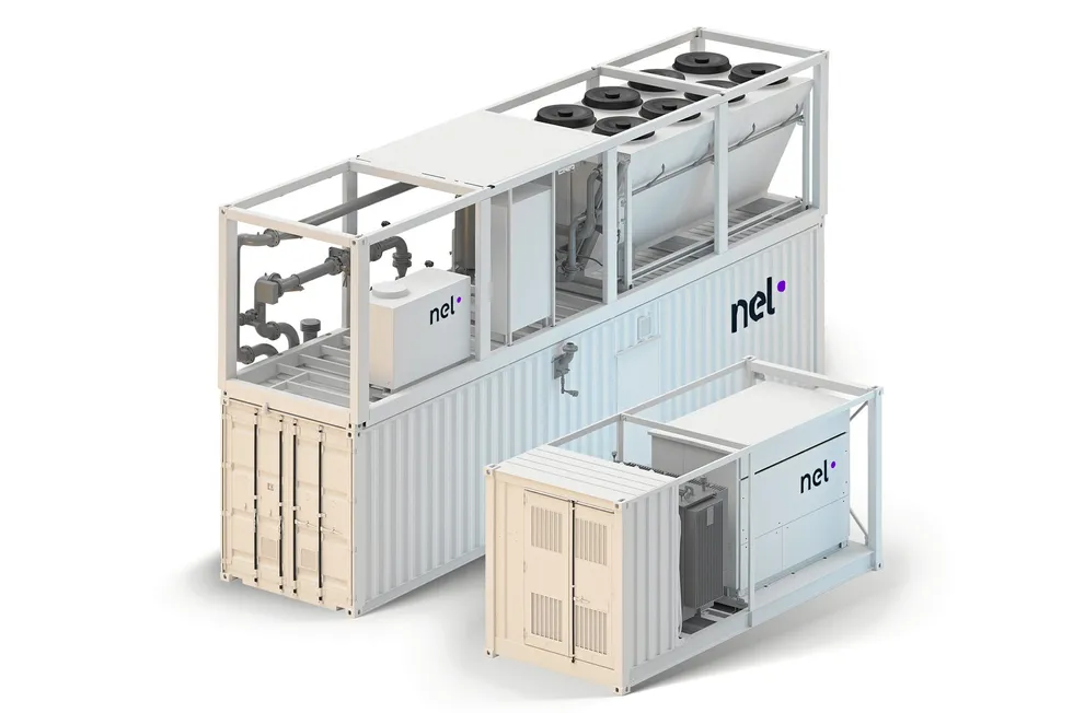 A rendering of one of the latest PEM electrolyser offerings from Nel, which was named as one of the top three electrolyser makers.