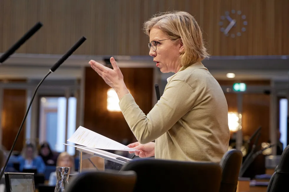 Austrian climate minister Leonore Gewessler.