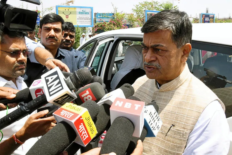 RK Singh, India's minister of power.