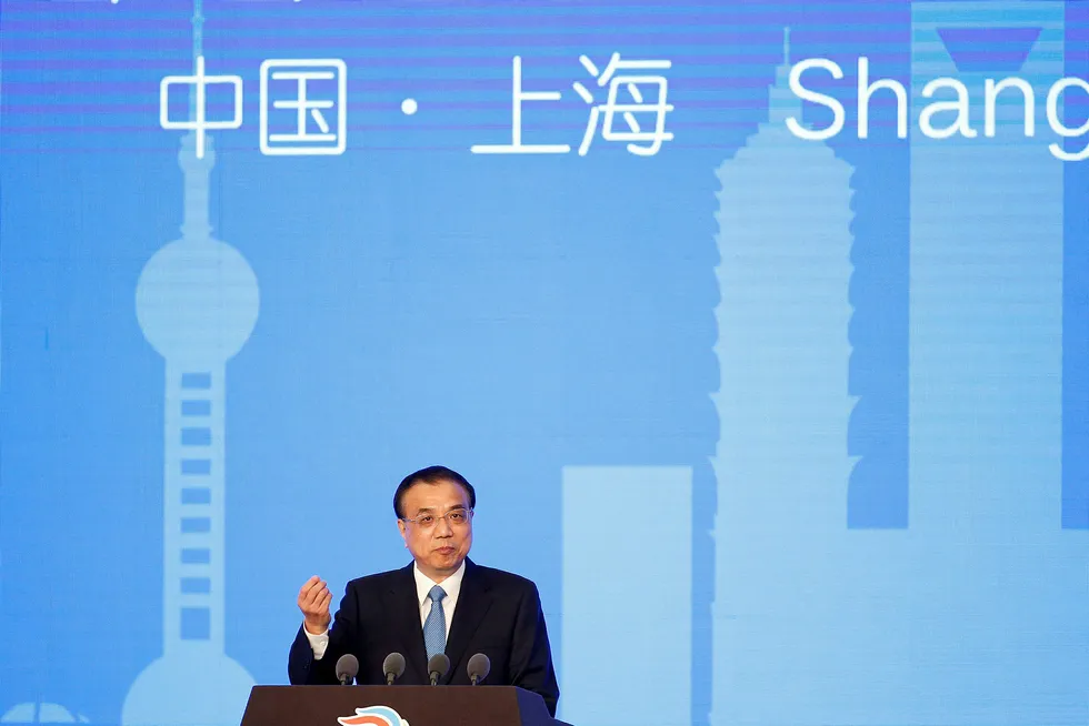 Kinas statsminister Li Keqiang har klare planer. Foto: ALY SONG