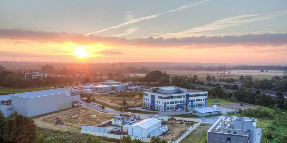 Siemens Gamesa’s thermal-storage demonstration project, which is under construction near Hamburg.