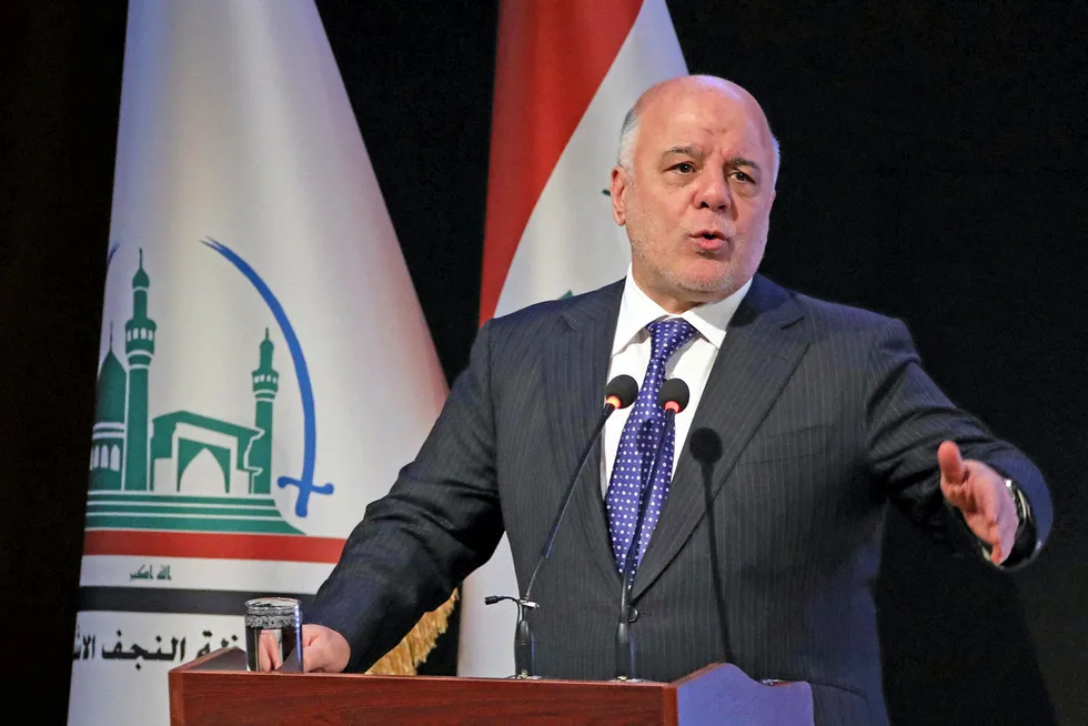 Agreement: Iraqi Prime Minister Haider al-Abadi