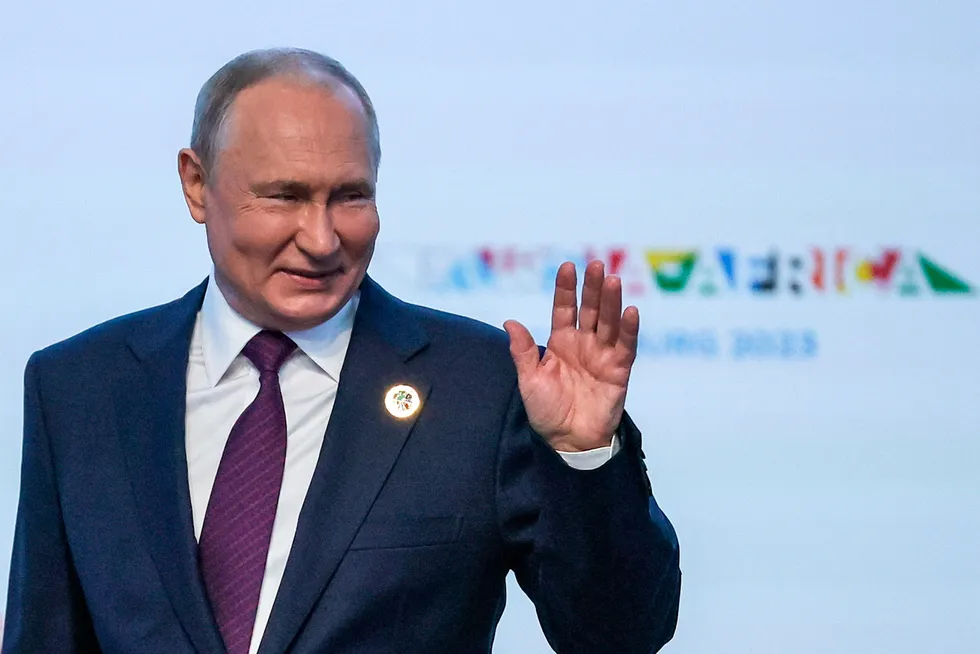 Grab it: Russian President Vladimir Putin.