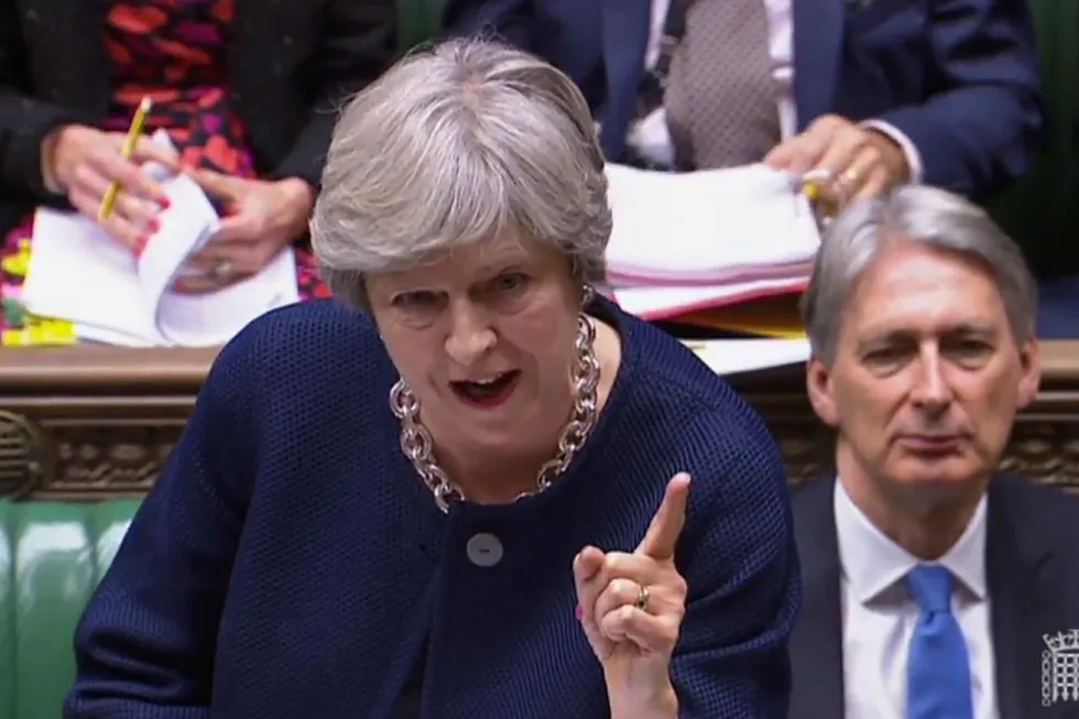 Statsminister Theresa May har skrevet åpent brev til alle EU-borgere i Storbritannia. Foto: AFP photo/NTB scanpix