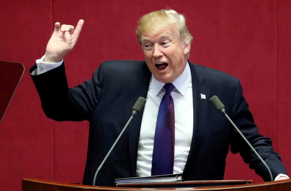 USAs president Donald Trump kom torsdag med en kommentar om innvandrere som har fått flere politikere til å reagere. Foto: Lee Jin-man/AFP/NTB scanpix