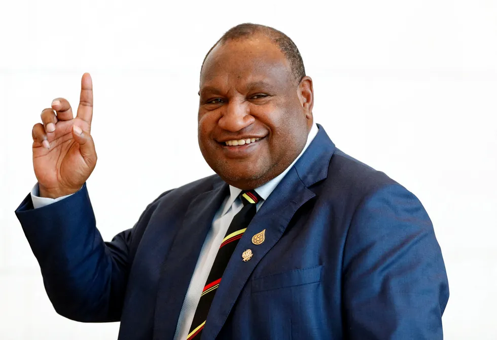 Support for the deal: Papua New Guinea’s Prime Minister James Marape.