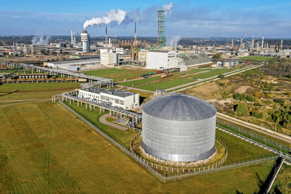 The Achema fertiliser complex in Lithuania.