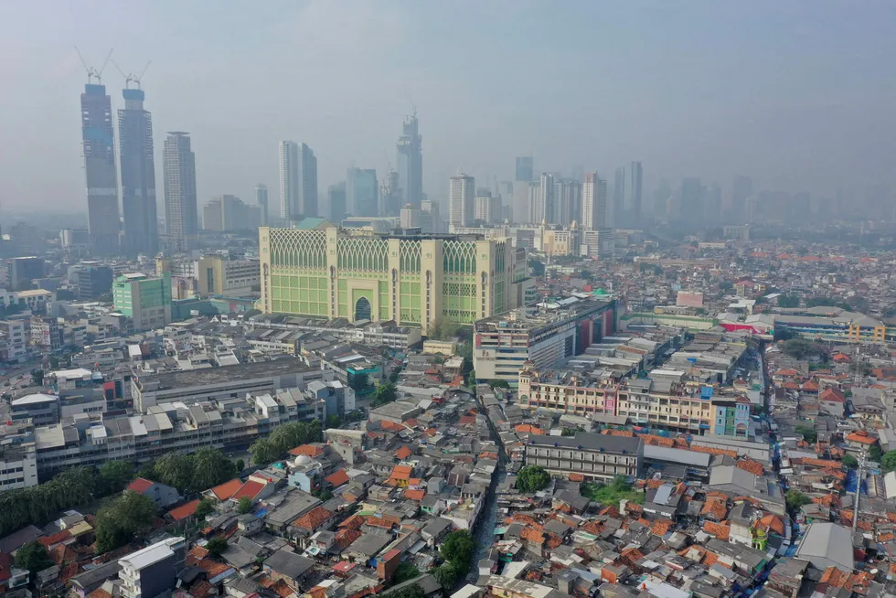 Jakarta panorama: Indonesia and other Southeast Asian nations have seen major oil and gas projects impacted by the industry downturn