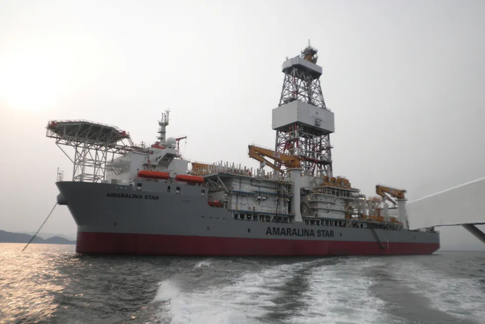 Fresh campaign: the Constellation Oil Services drillship Amaralina Star is chartered to Petrobras