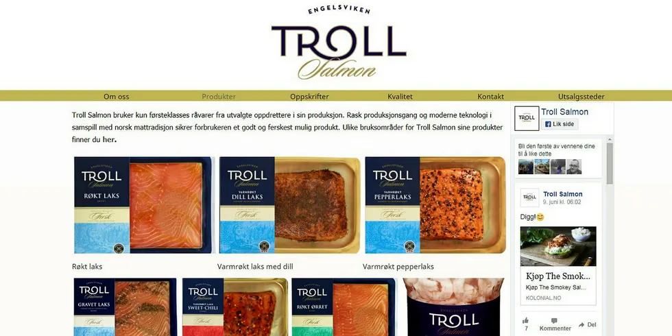 Troll Salmon produserer ulike lakseprodukter i Engelsviken utenfor Fredrikstad