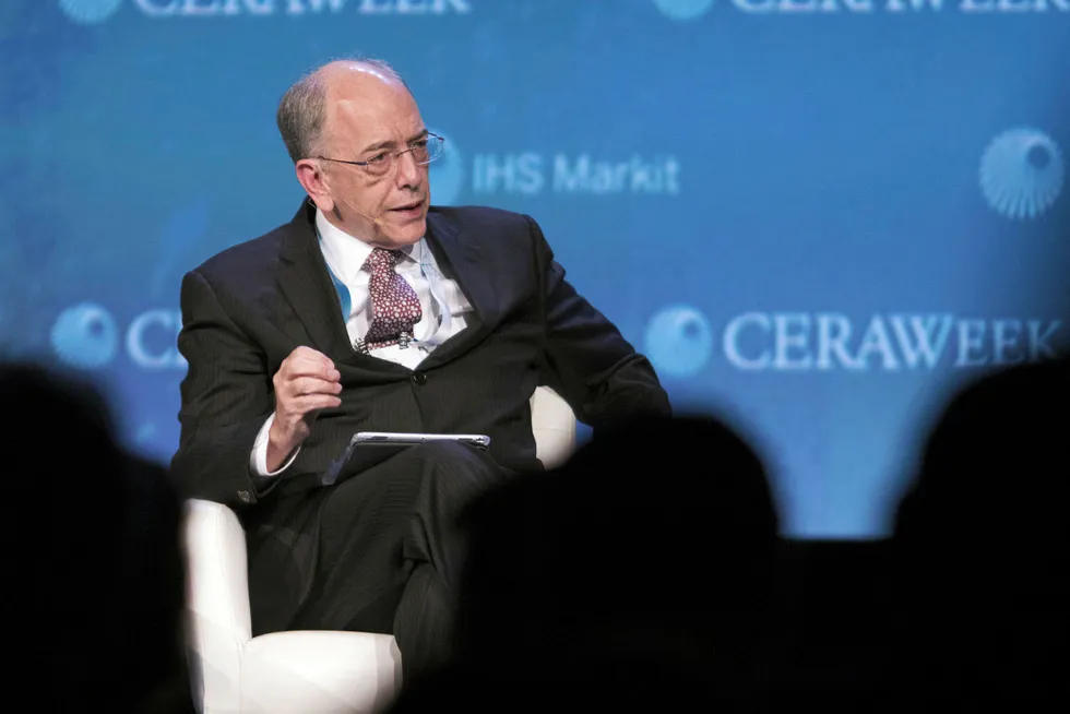 Centre stage: Petrobras chief executive Pedro Parente at the CeraWeek conference in Houston this week