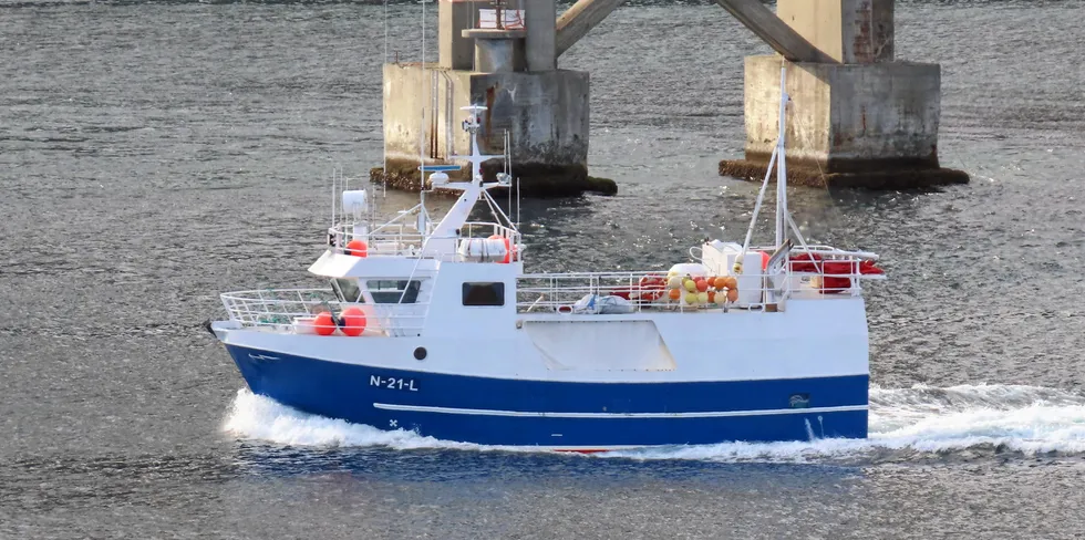 «Øygutt», tidligere «Josberg», på vei hjem etter avsluttet blåkveitefiske for Senja.