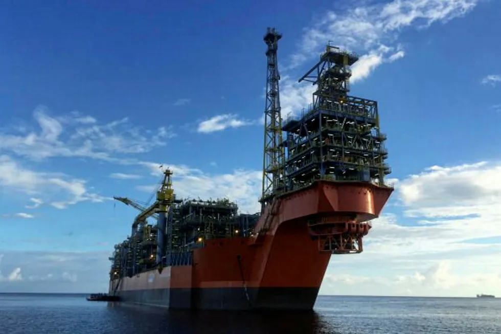 In transit: the FPSO Pioneiro de Libra on its way to Brazil