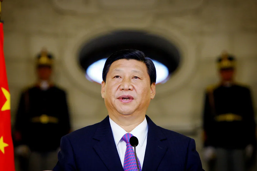 Kinas mektige "kjerneleder" av Kommunistpartiet og president, Xi Jinping. Foto: Bogdan Cristel / Reuters/Reuters/NTB scanpix