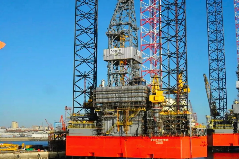 West Proteus: stacked at DSIC Offshore in Dalian city is now named E15