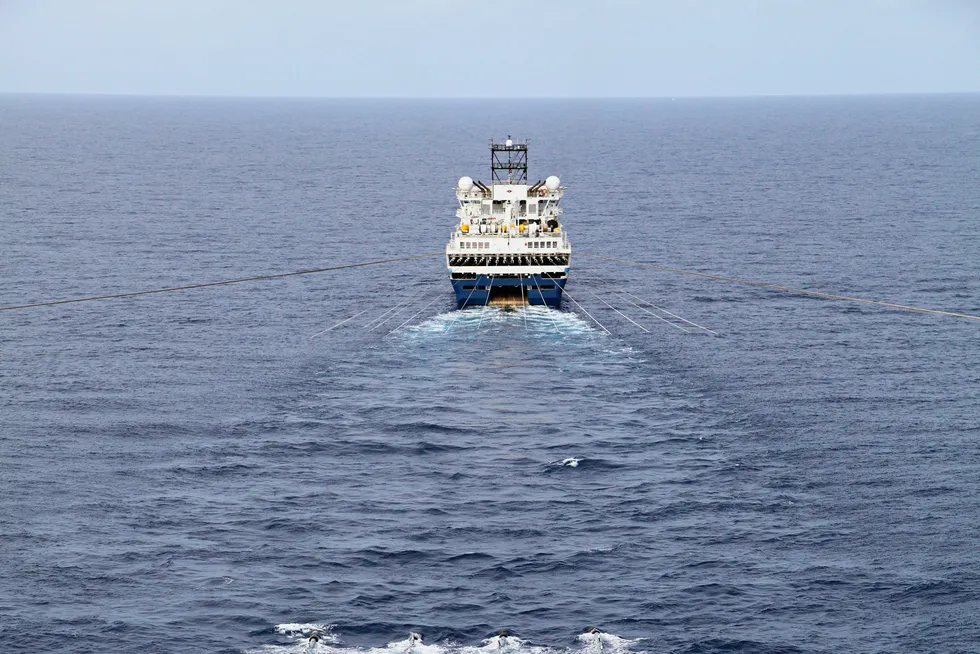 Towing the line: marine seismic acquisition.