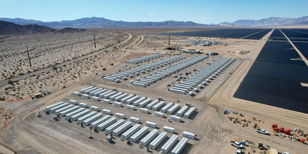 A NextEra Energy Resources battery storage project in the US.
