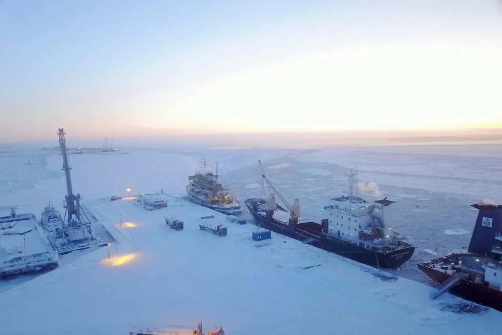 Cash generator: An ice berth on the shore of the Gydan Peninsula in Russia to deliver supplies to Novatek-led Arctic LNG 2 project that brought hundreds of millions of dollars to the Russian gas producer years before the start of production